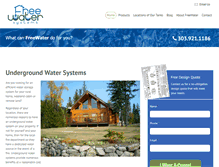 Tablet Screenshot of freewatersystems.com